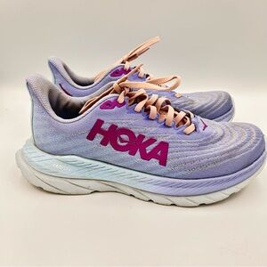 Hoka One One Shoes Women's Size 7.5 B Mach 5 Running Sneaker Purple